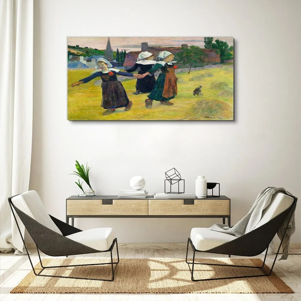 Tablou canvas Pictând personaje