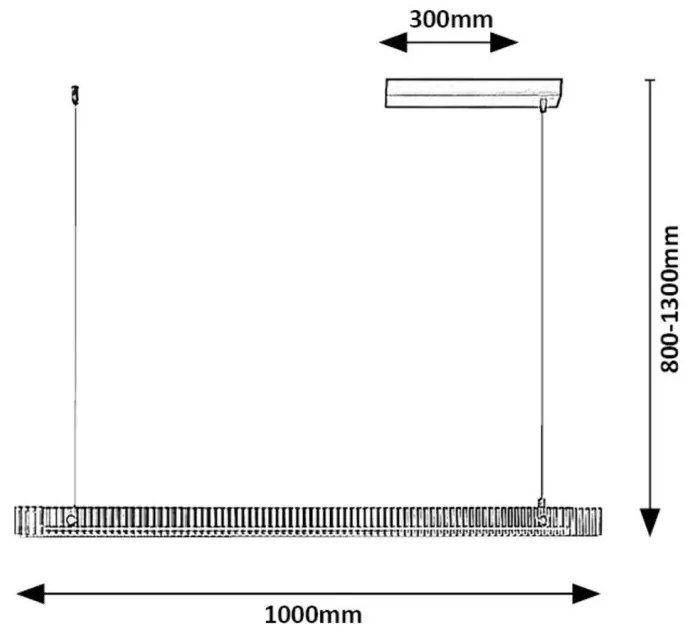 Lustra Suspendata Moderna, LED, Negru, Cital