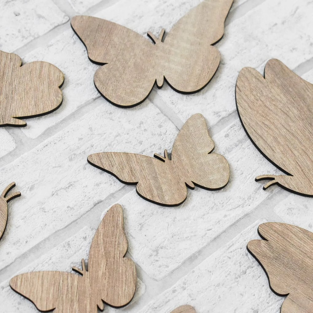 DUBLEZ | Fluturi decorativi 3D pentru perete 6 buc