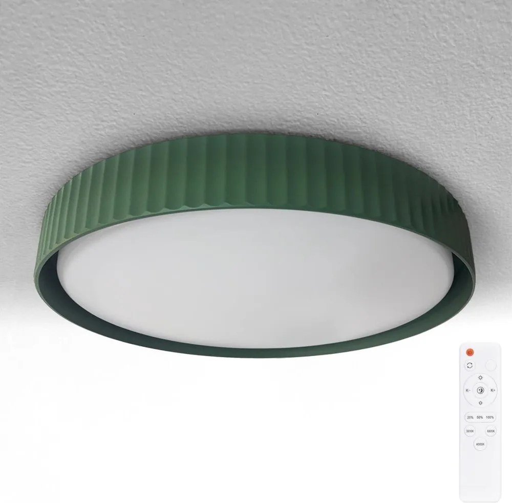 Brilagi - Plafonieră LED dimabilă LUCIA LED/48W/230V Ø 41 cm verde+telecomandă