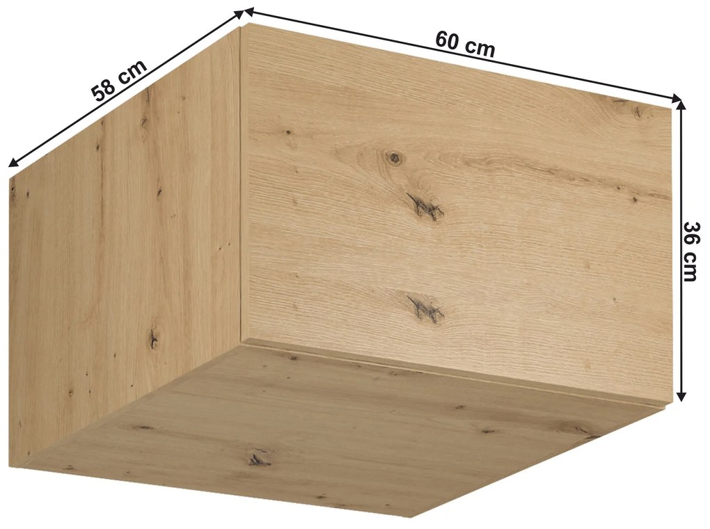 Dulap superior de bucătărie N60 Langari (stejar artisan). 1016846