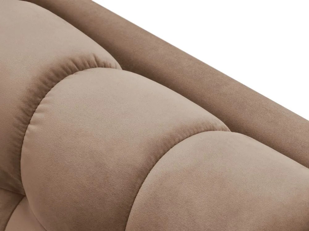 Sezlong tapitat Bali velvet/picioare negre – L185 x l102 x h75