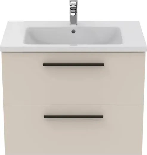 Dulap baza suspendat Ideal Standard i.life B bej nisipiu mat 2 sertare 80 cm