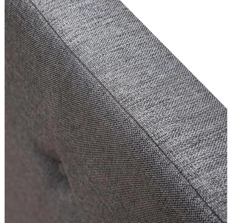 Pat tapitat MALMO 90x200 cm gri Saltele: Cu saltele Coco Maxi 23 cm