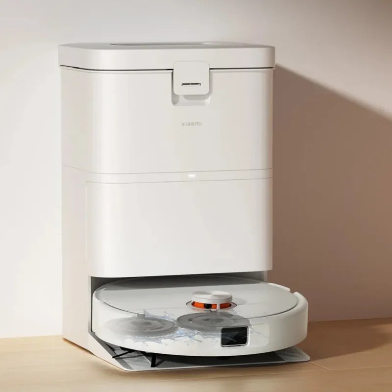 Aspirator robot Xiaomi Robot Vacuum H50 EU, 55 W, 10 000 Pa, 120 min, 280 ml, Spălare mopuri, Navigație laser LDS, Stație de încărcare automată, Alb