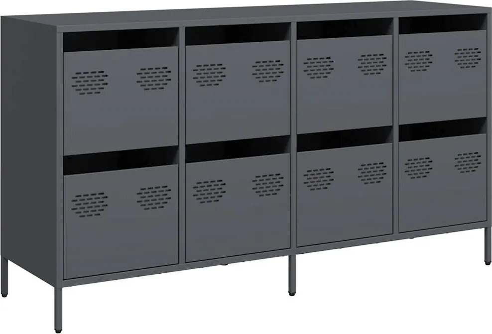 vidaXL Dulap, antracit, 135x39x73,5 cm<br />, oțel laminat la rece
