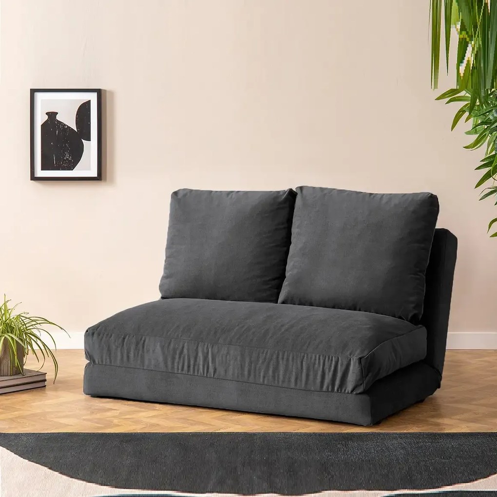 Canapea extensibila 2 locuri moderna,Taida,180X120 cm – stofa gri