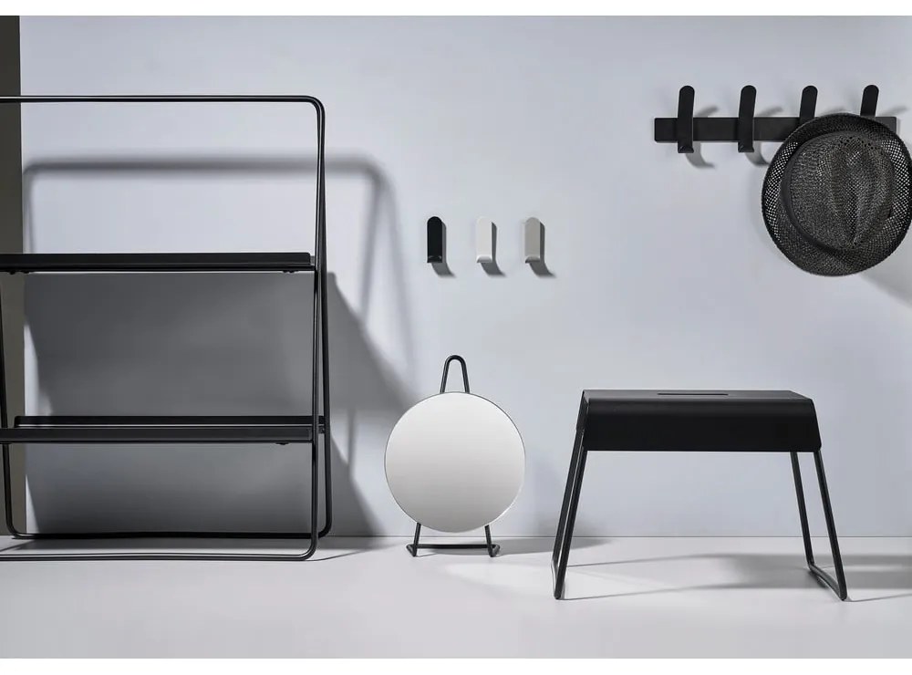 Etajeră cu structură din inox Zone A-Table, negru