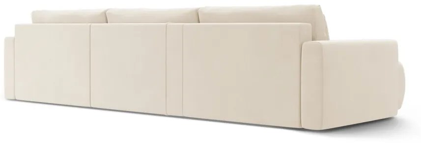 Canapea extensibila panoramica Belfast 4 locuri catifea L340 cm