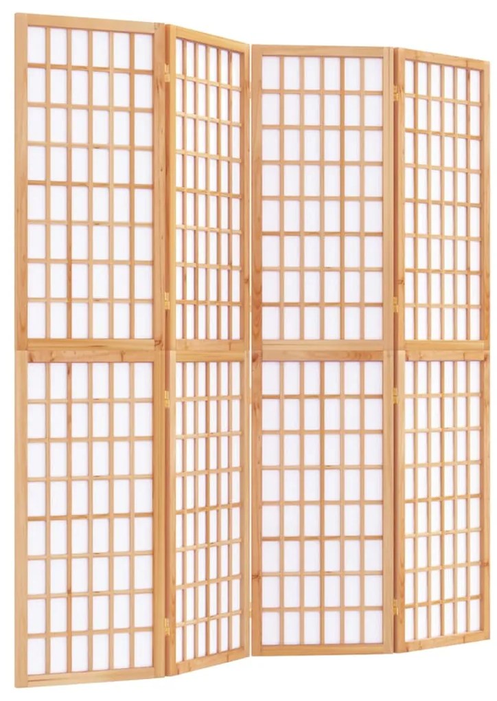 352084 vidaXL Paravan pliabil de cameră, 4 panouri, 160x170 cm, stil japonez
