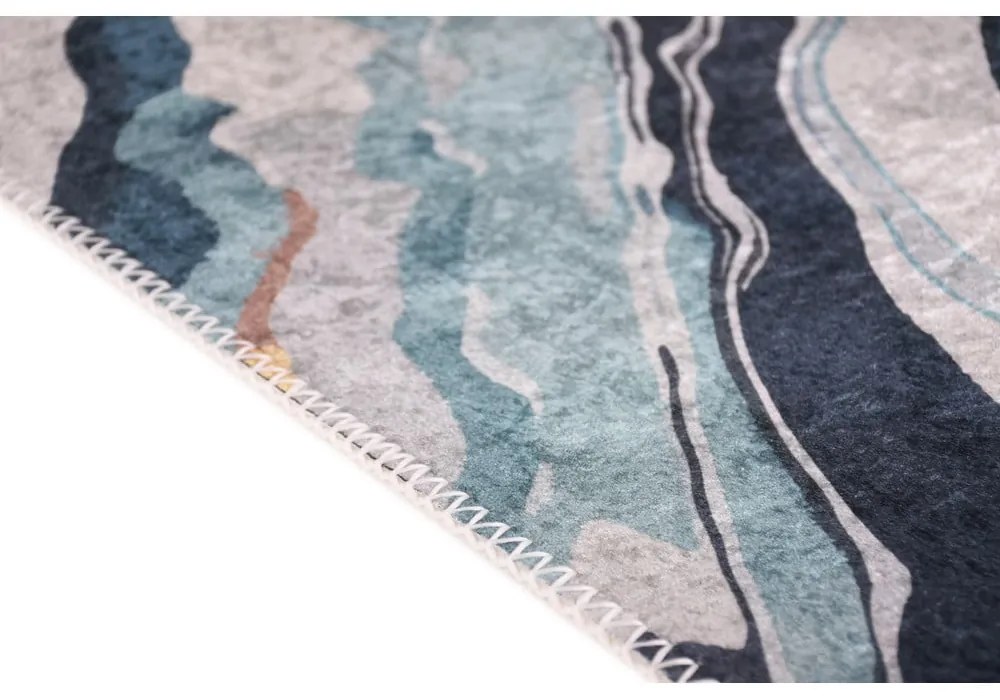 Covor galben-albastru lavabil 60x100 cm Colors of Joy – Vitaus