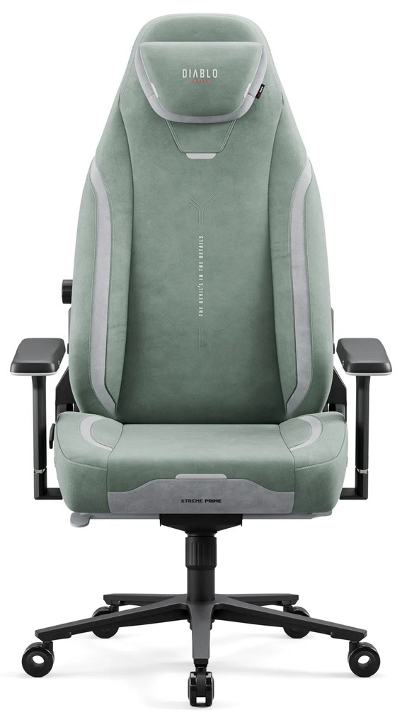 Scaun gaming verde Diablo X.Eye Prime, Normal Size, Gothic Green