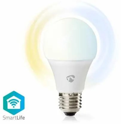 Bec LED Smart Wi-Fi Nedis, E27, 2700-6500K, 800 lm