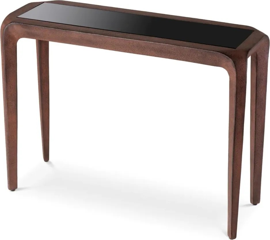 Consola LUX, Aluminiu Reciclat, Sticla Neagra, Quentin