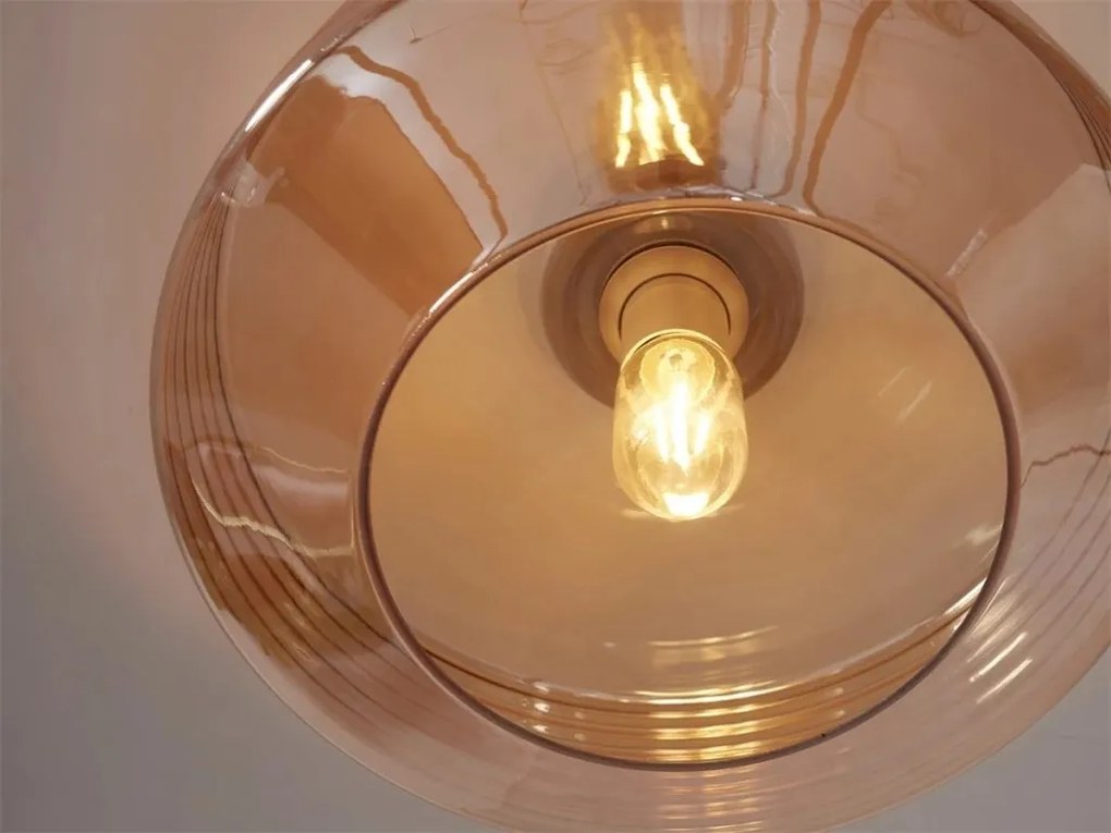 Plafoniera design decorativ Verona, amber