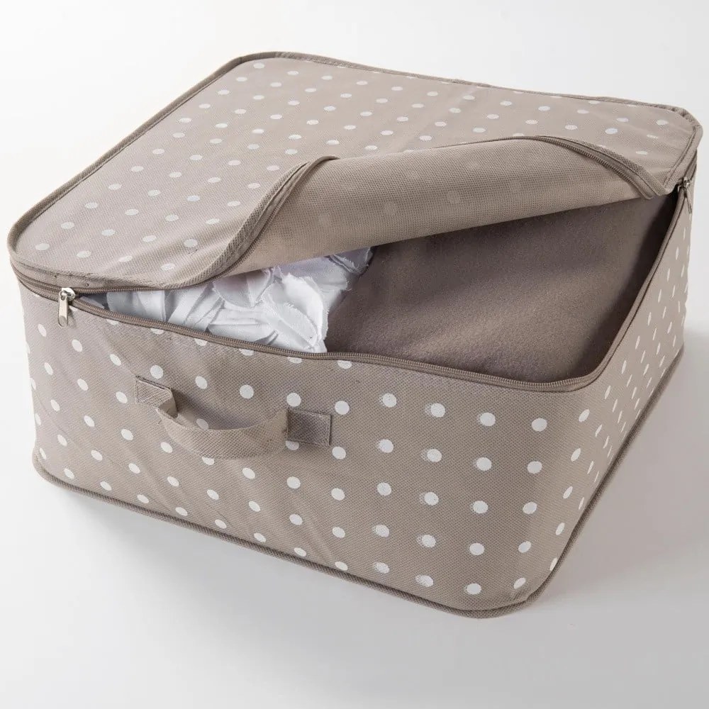 Cutie de depozitare haine Compactor Dots, bej