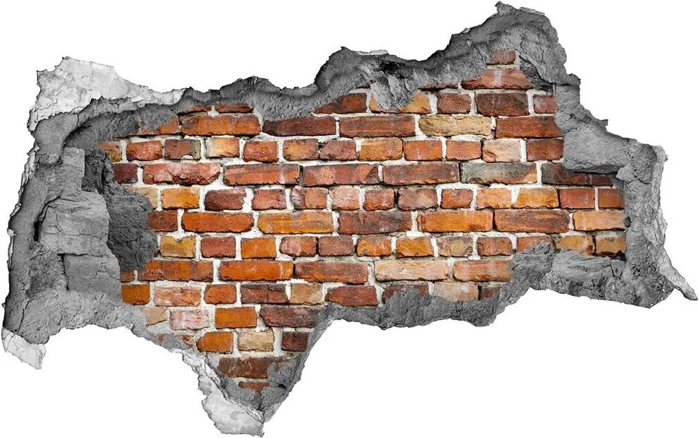 Fototapet un zid spart cu priveliște Zid de cărămidă