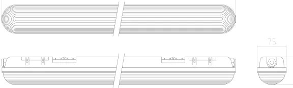 APLED - Lampă aplicată LED DUSTER LED/58W/230V IP65 4000K