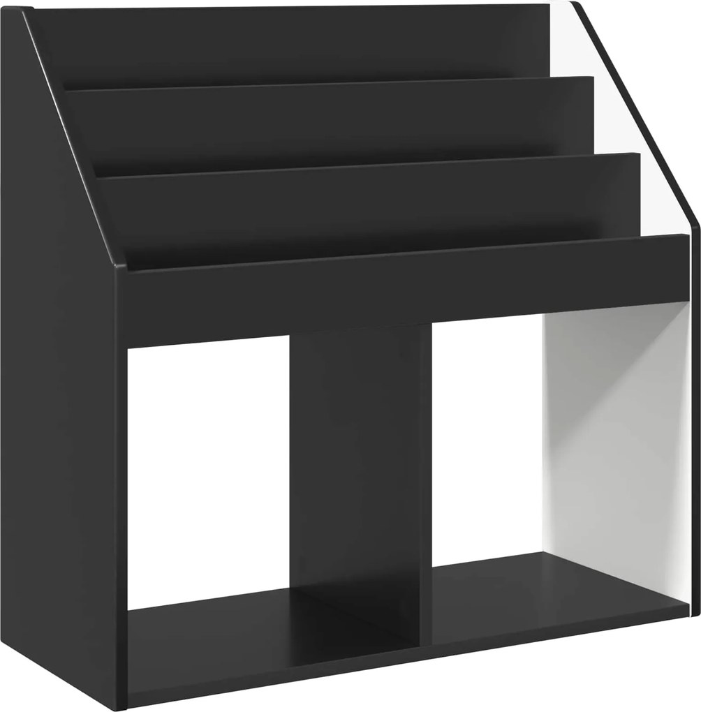 vidaXL Raft pentru copii Negru 72,5 x 29,5 x 69 cm Lemn compozit