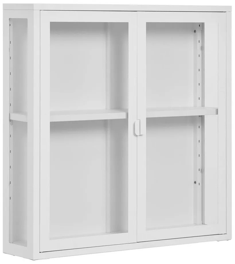 Vitrină albă din metal suspendată 80x80 cm Brisbane – House Nordic