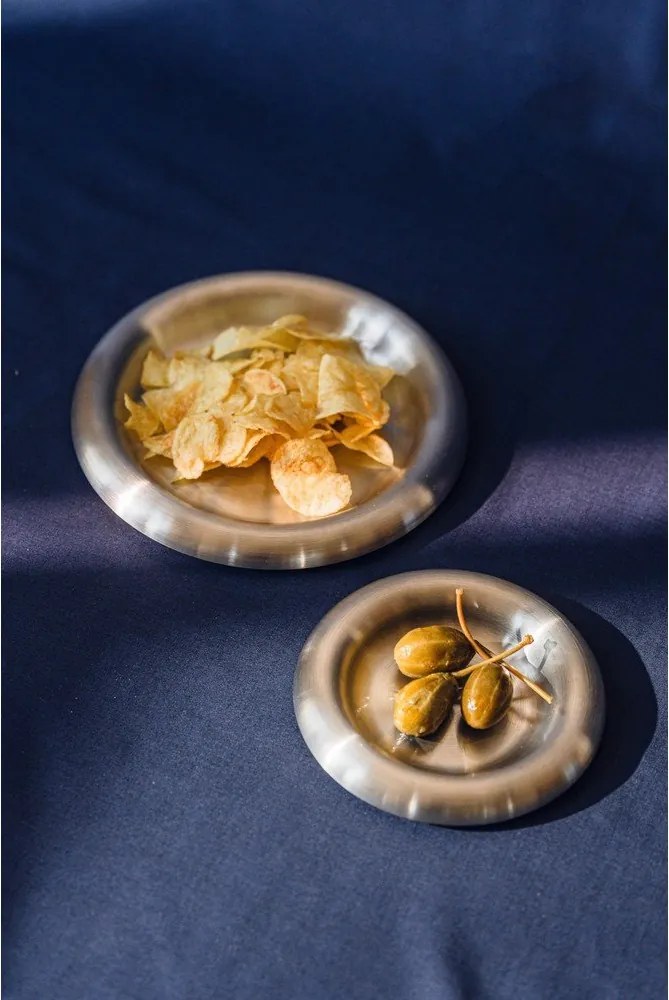 Farfurii argintii 2 buc. din oțel inoxidabil ø 28 cm Roto – noo.ma