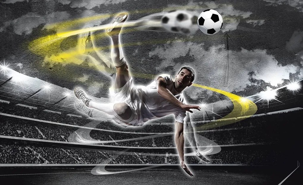 Fototapet - Fotbalistul în acțiune (152,5x104 cm)