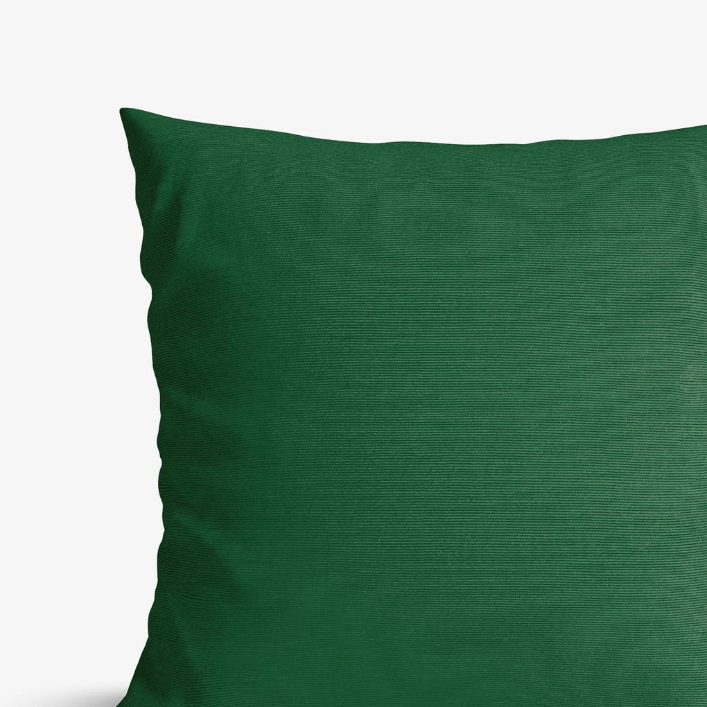 Goldea față de pernă decorativă loneta - verde închis 45 x 45 cm