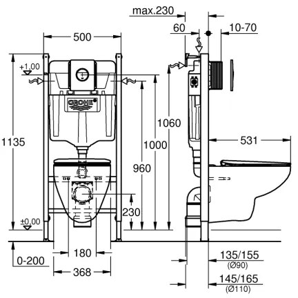 GROHE 39900000 - Set SOLIDO 6 în 1, 1,13 m, ceramică/alb