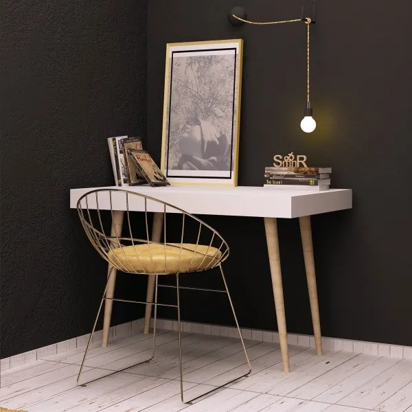 Masă de lucru VERONIKA 74x100 cm alb/bej