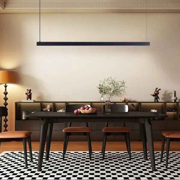 Immax NEO 07307L-LED MADEIRA – lampă suspendată pe cablu, reglabilă, 33W/230V, Wi‑Fi Tuya, 152 cm, neagră