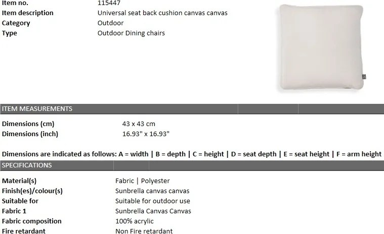 Perna decorativa LUX 43x43cm, alb 115447 HZ