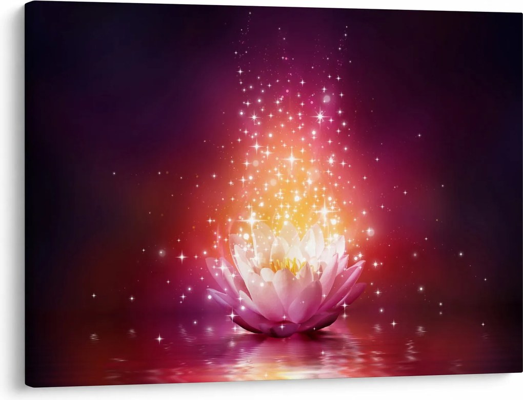 Tablou cu floare de lotus (70x50 cm)