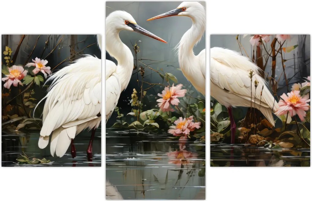 Tablou - Macarale albe (90x60 cm)