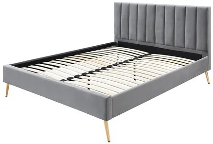 Pat matrimonial 180 cm Bleash New (Gri + auriu) (cu somieră). Promo -17%. 1104317