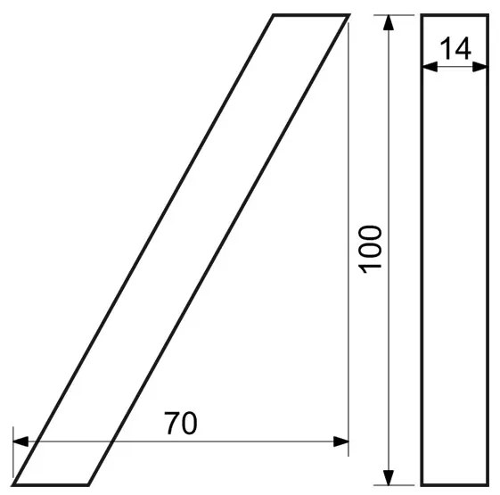 Număr casă /", RN.100LV, structurat, antracit"