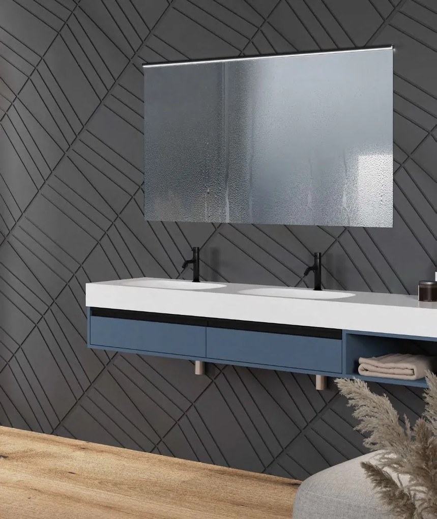 Kolpa San Quadrum Oglinda cu iluminare LED 90x80 cm