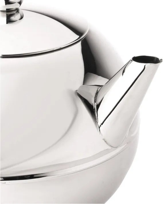 Ceainic argintiu din oțel inoxidabil 1,2 l Bella Ronde – Bredemeijer