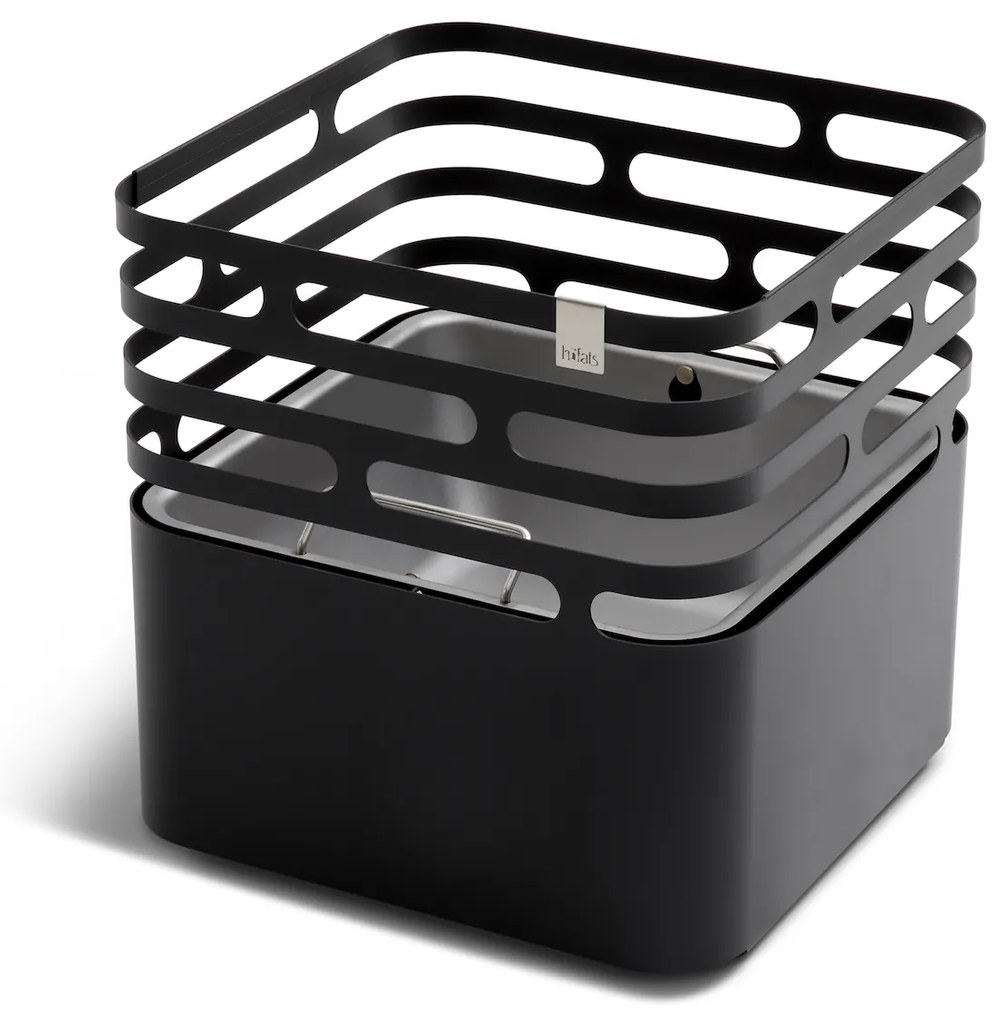 Grătar / șemineu pentru grădină CUBE, negru - Höfats