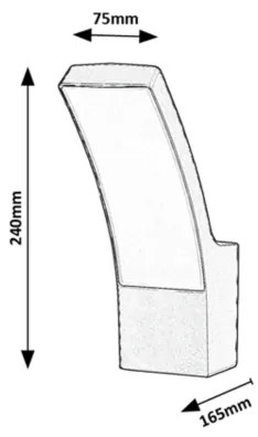 Aplică LED de exterior PALANGA LED/12W/230V IP44 Rabalux 7504