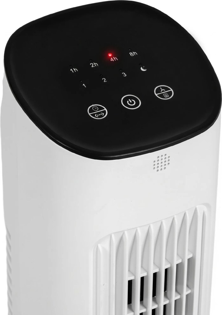 Ventilator turn HOMCOM cu telecomandă, 3 viteze, mod de repaus | Aosom Romania