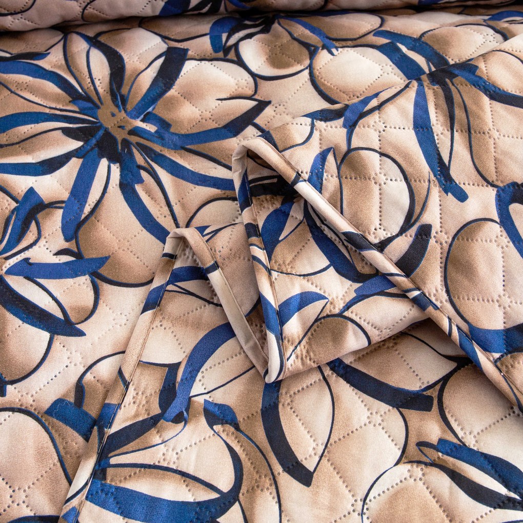 Cuvertura de pat FLORVINA bej Dimensiune: 170 x 210 cm