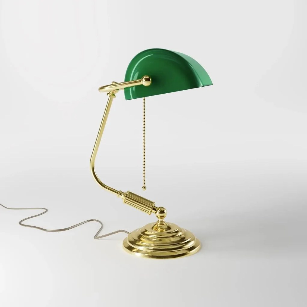 Lampa de birou din alama design clasic Banker