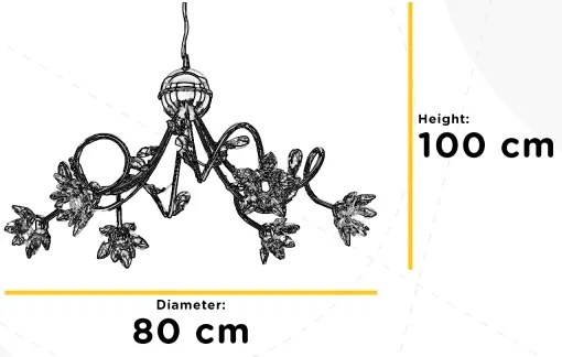 Lustră pe cablu ONLI NINFEA 6xG9/6W/230V