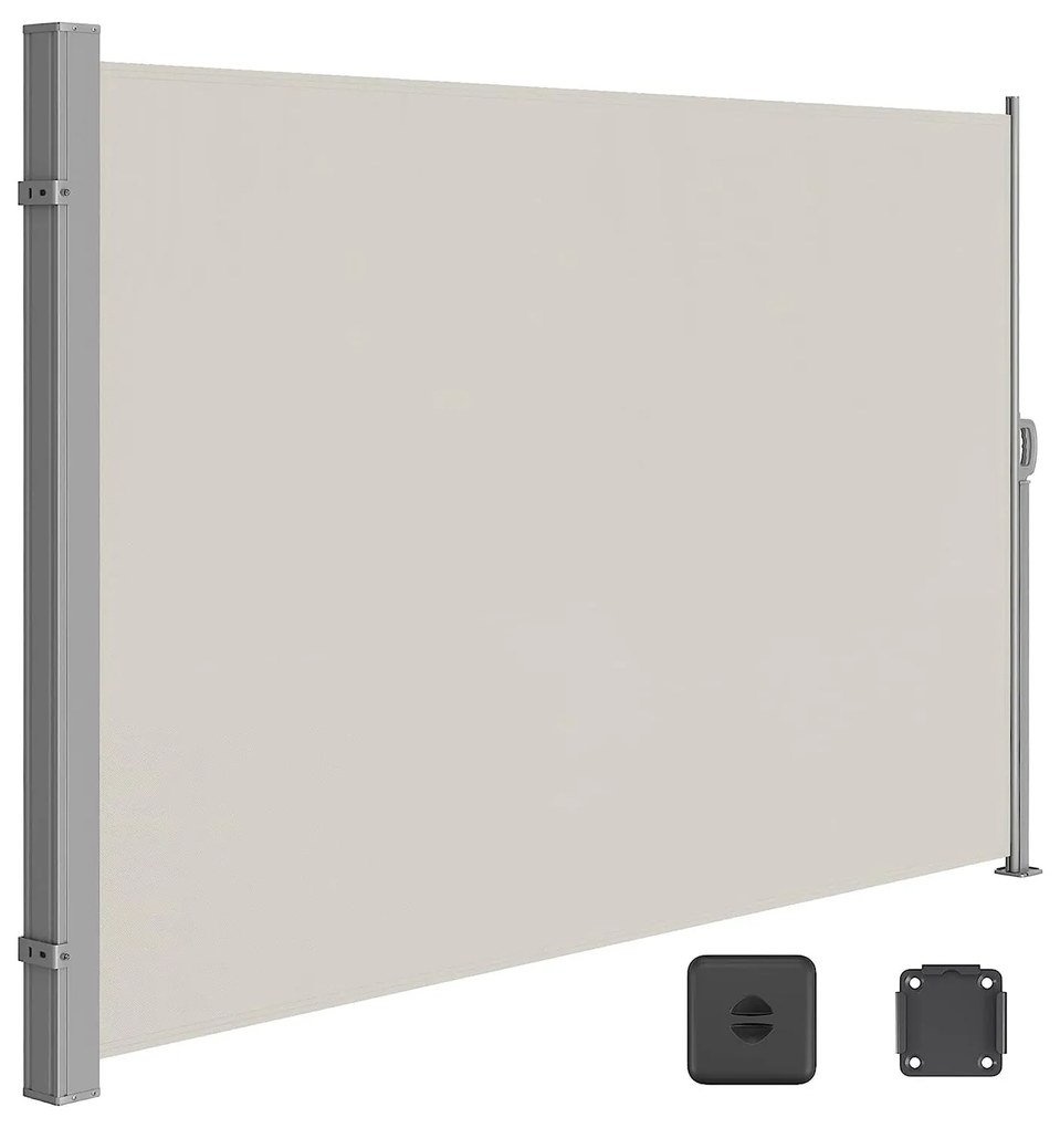 Copertina laterala, copertina retractabila, 180 x 350 cm, taupe | SONGMICS