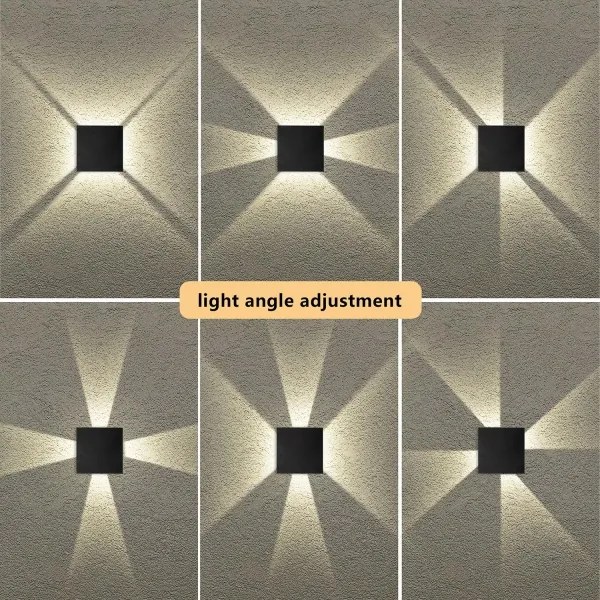 Brilagi - Aplica LED de perete pentru exterior QUADRAY LED/4W/230V neagră IP65