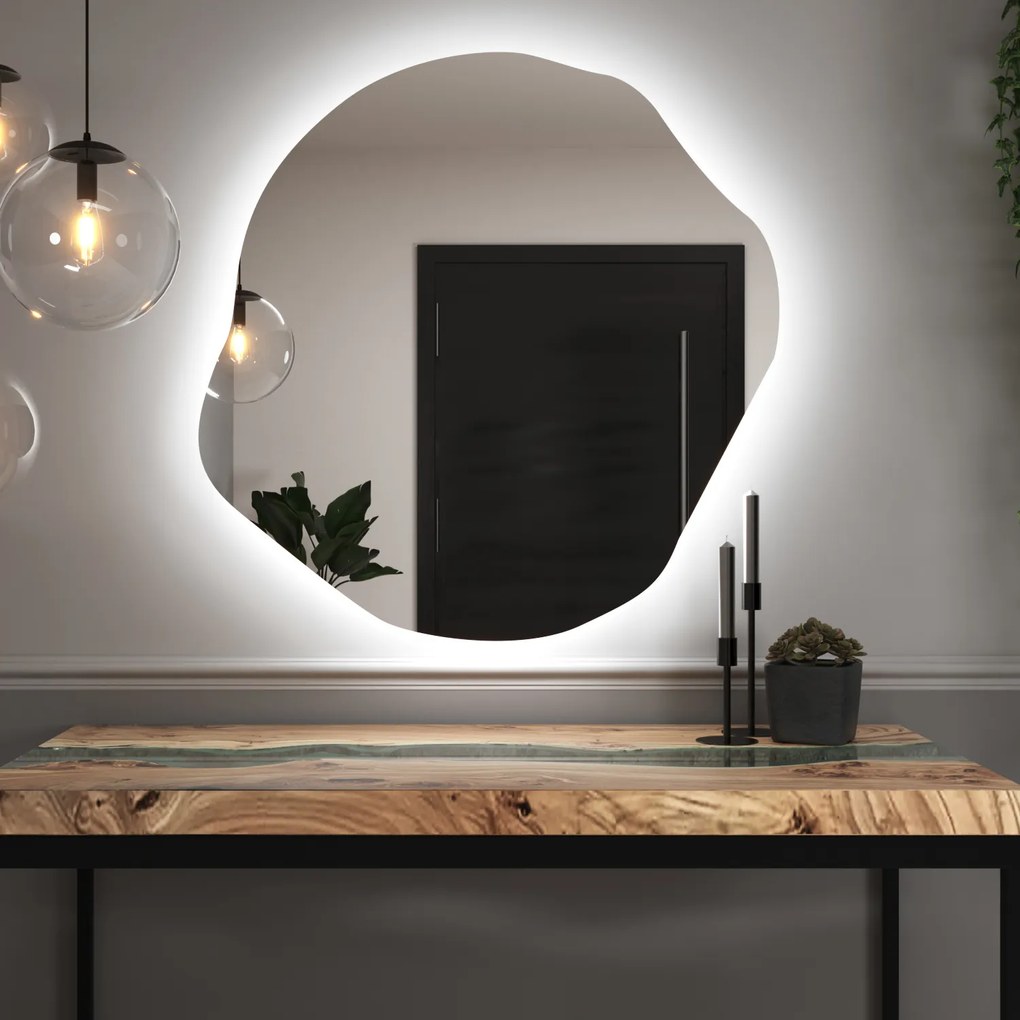 Oglindă LED organică cu iluminare A35