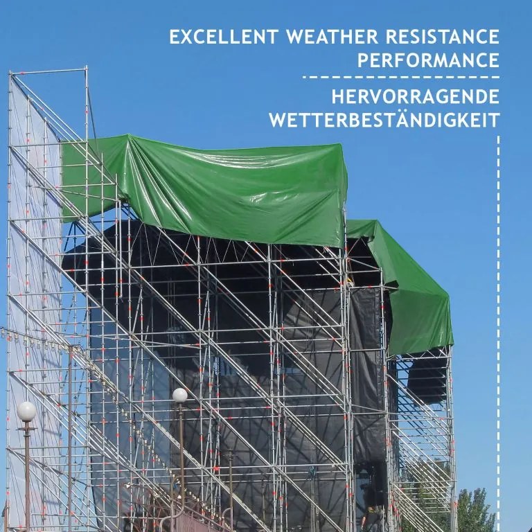 JAGO Prelata 650 g/m², ochiuri de aluminiu, verde, 3 x 6 m