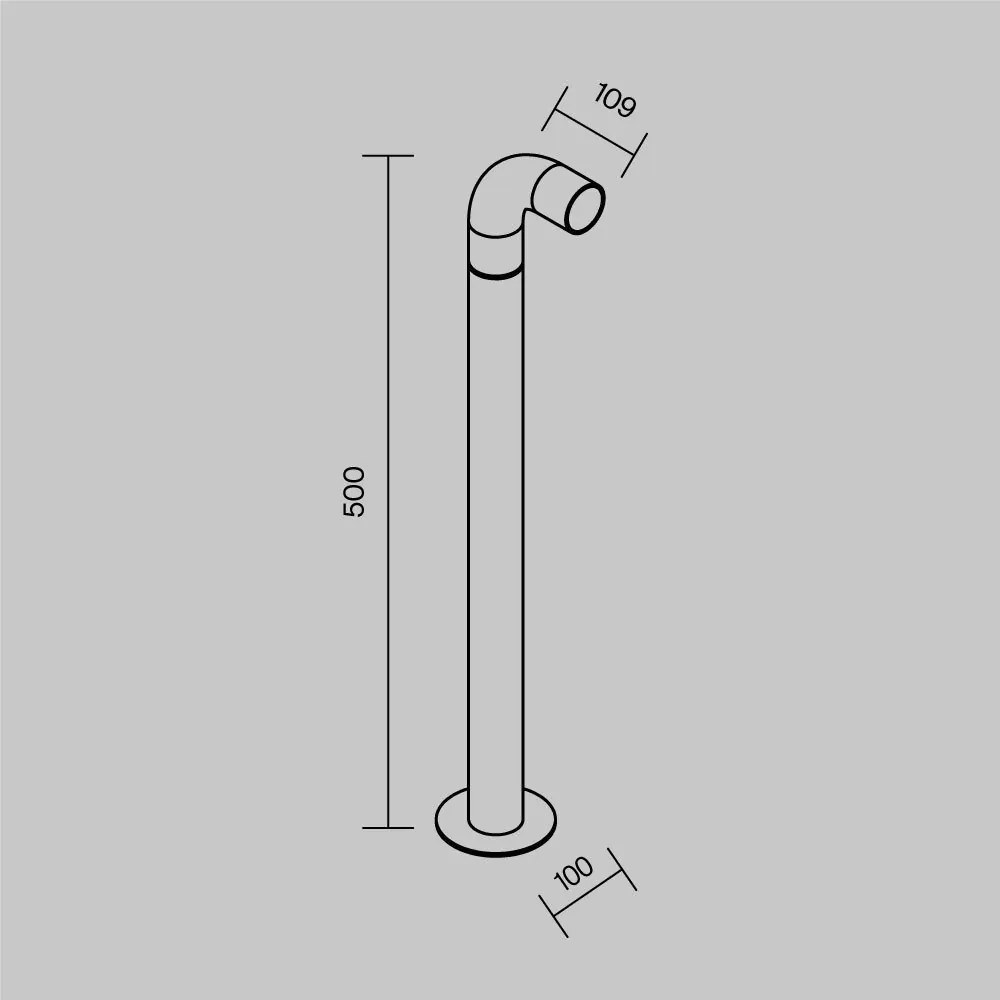 Stalp LED iluminat exterior modern IP65 Sleek H-50cm