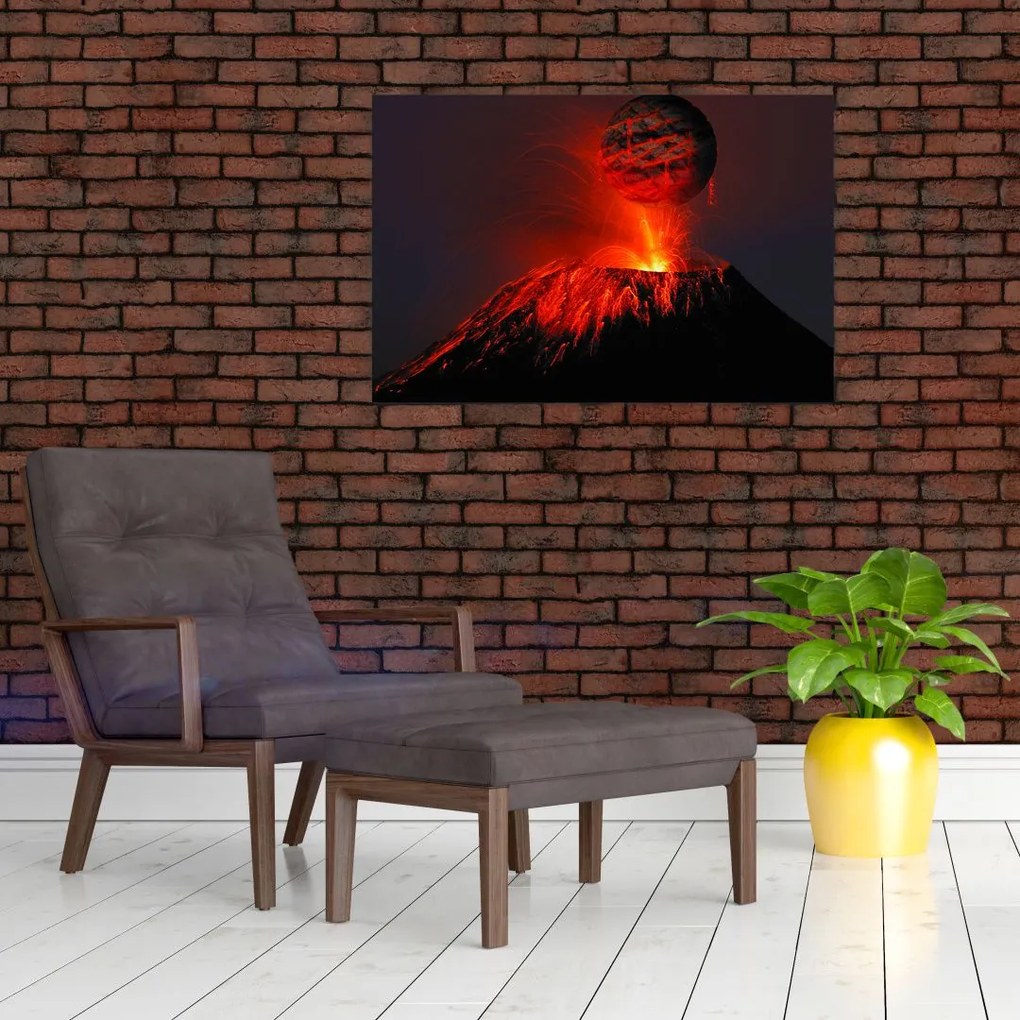 Tablou cu vulcan (90x60 cm)