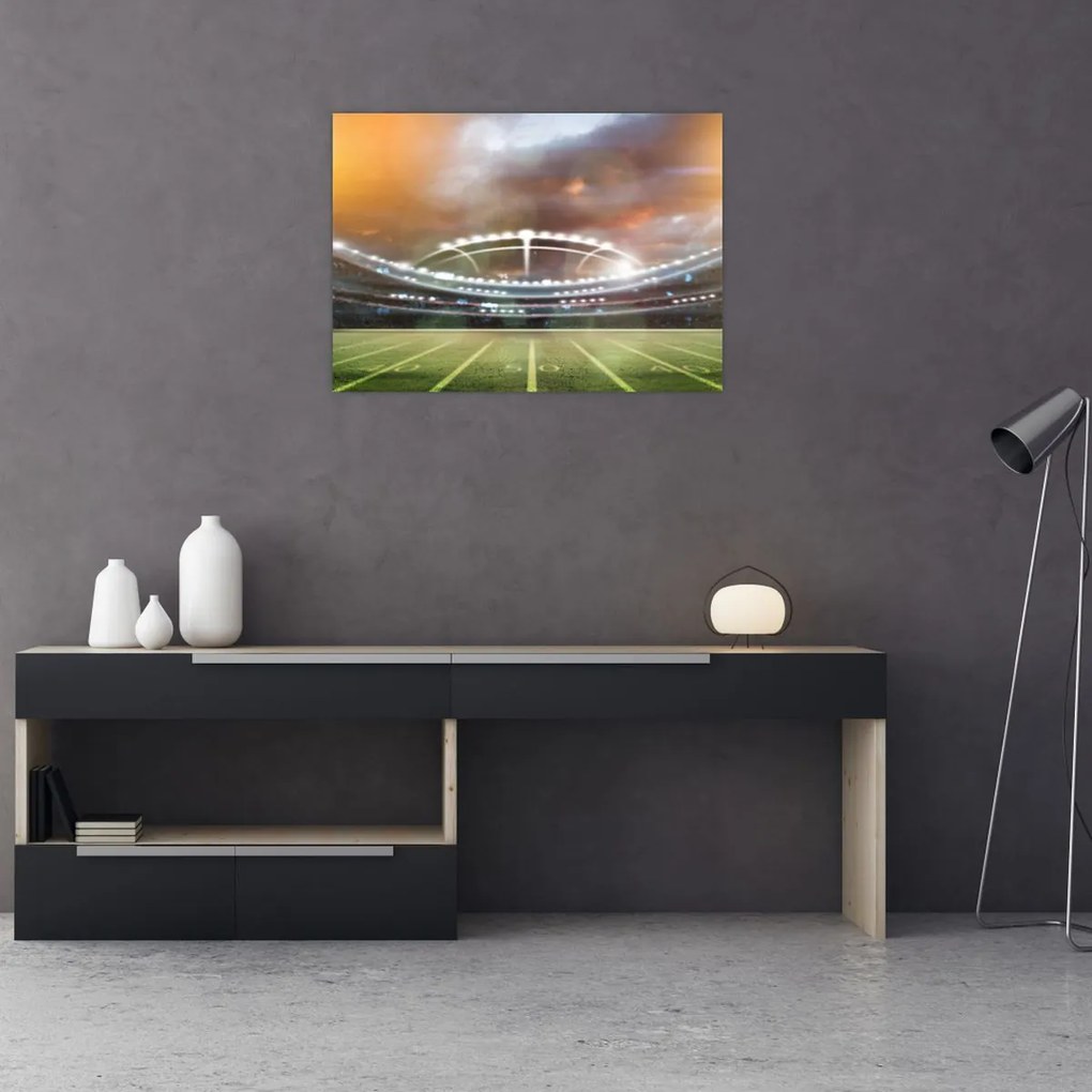 Tablou pe sticlă - Stadion (70x50 cm)